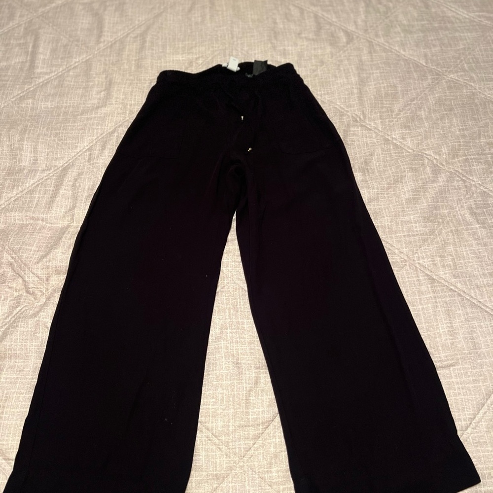 Black Wide-Leg Pants